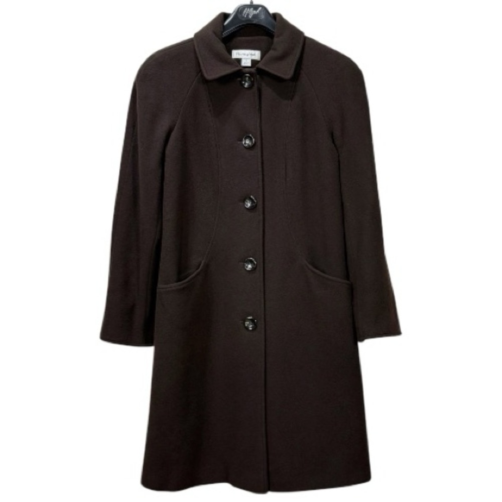 Preston & York 80% Wool Chocolate Brown Coat Women’s Size 6